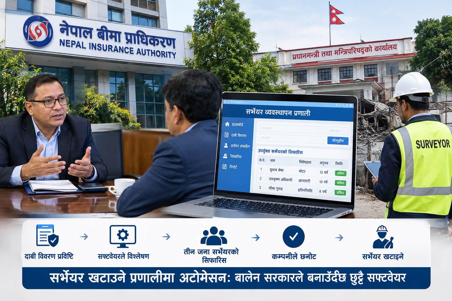 बालेन सरकारले सर्भेयरको लागि छुट्टै सफ्टवेयर बनाउदै, एउटैले धेरै अरूले कामै नपाउने अवस्थाको अन्त्य